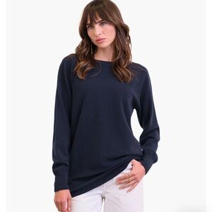Celtic & Co Geelong Slash Neck Sweater dark navy